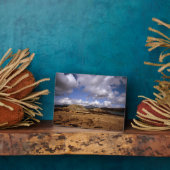 Cloud passeert Blabheinn Isle of Skye Scotland Fotoplaat (Zijkant)