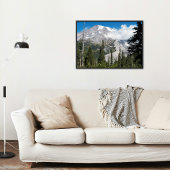 Cloud passeren over Rainier Foto Glossy Perfect Poster