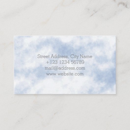 Cloud Patroon Visitekaartje (Achterkant)