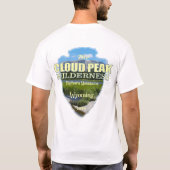 Cloud Peak Wilderness (pijlpunt) T-shirt (Achterkant)