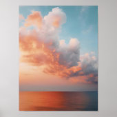 Cloud Print Cloud Poster Sky Print Moody Print Sun (Voorkant)