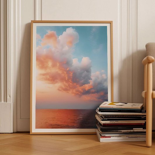 Cloud Print Cloud Poster Sky Print Moody Print Sun
