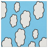 Cloud Print Fabric Stof (Close Up)