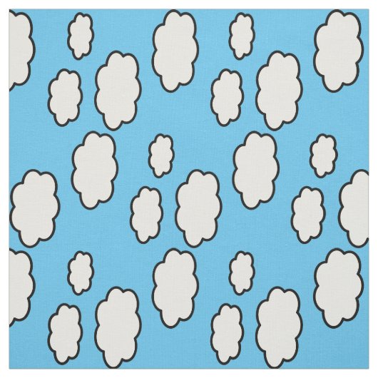 Cloud Print Fabric Stof (Swatch)