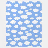 Cloud Print Fleece Deken (Voorkant)