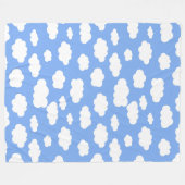 Cloud Print Fleece Deken (Voorkant (Horizontaal))