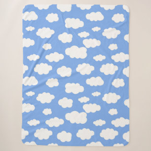Cloud Print Sherpa Deken