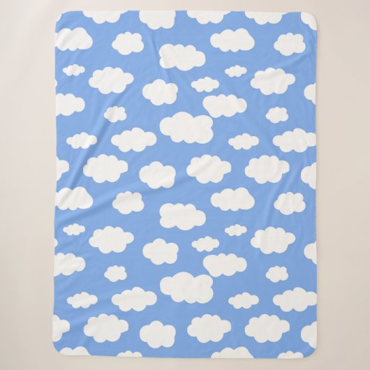 Cloud Print Sherpa Deken (Voorkant)