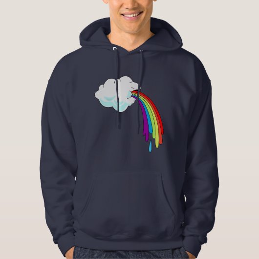 Cloud Puking Rainbow Hoodie (Voorkant)