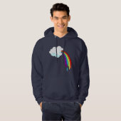 Cloud Puking Rainbow Hoodie (Voorkant volledig)