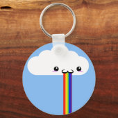 Cloud Puking Rainbow-Sleutelhanger Sleutelhanger (Voorkant)