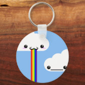 Cloud Puking Rainbow-Sleutelhanger Sleutelhanger (Voorkant)