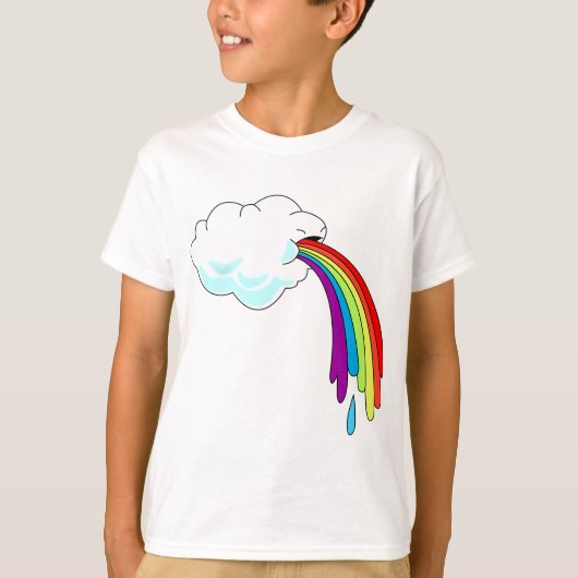 Cloud Puking Rainbow T-shirt (Voorkant)