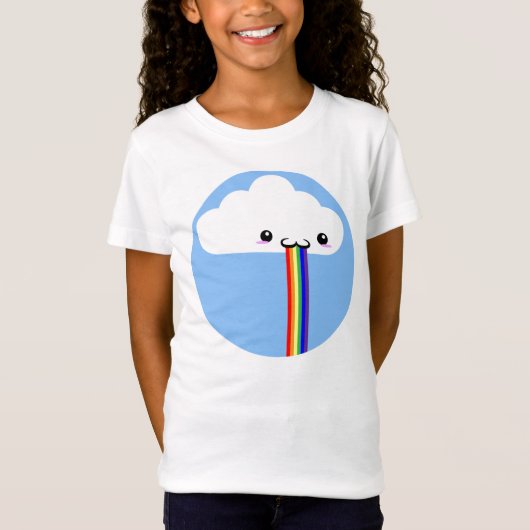 Cloud Puking Rainbow Tee shirt (Voorkant)