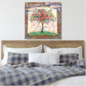 "Cloud Rabbits Tree"プレミアムキャンバスプリント Canvas Afdruk (Insitu (Slaapkamer))