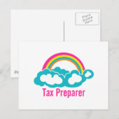 Cloud Rainbow Tax Preparer Briefkaart (Voorkant / Achterkant)
