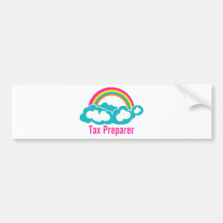 Cloud Rainbow Tax Preparer Bumpersticker