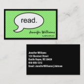 Cloud Read Librarian Visitekaartje (Voorkant / Achterkant)