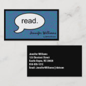 Cloud Read Librarian Visitekaartje (Voorkant / Achterkant)