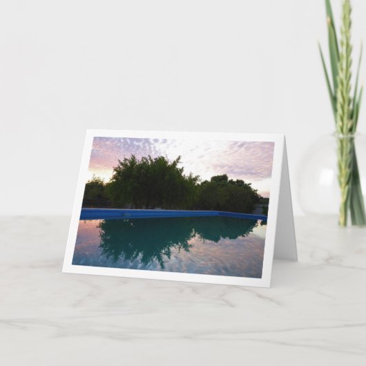 Cloud Reflectie in Pool Kaart (Voorkant)