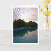 Cloud Reflectie in Pool Kaart (Gele Bloem)