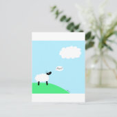 Cloud Sheep Briefkaart (Staand voorkant)