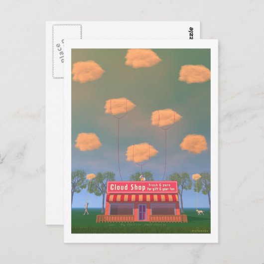 CLOUD SHOP briefkaart (Voorkant / Achterkant)