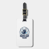 Cloud Sky Schattig Kat Kattenliefhebber Shirt Kuns Bagagelabel (Voorkant verticaal)