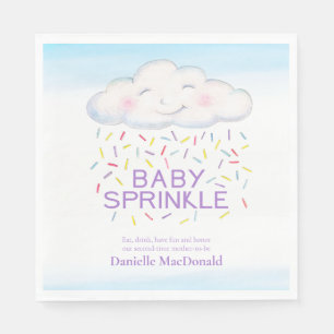 Cloud snoep baby sprinkhaan kleurrijke waterverf k servet