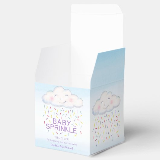 Cloud snoep baby sprinkle waterverf dank u bedankdoosjes (Geopend)