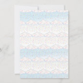 Cloud snoep baby strooien kleurrijke waterverf kaart (Achterkant)