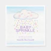 Cloud snoep baby strooien kleurrijke waterverf kun servet (Voorkant)