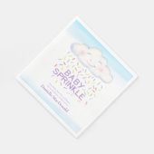 Cloud snoep baby strooien kleurrijke waterverf kun servet (Hoek)