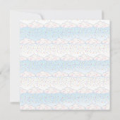 Cloud snoep baby strooien waterverf vierkant kaart (Achterkant)