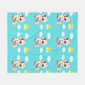 Cloud & Song Kids Fleece Deken (Voorkant (Horizontaal))