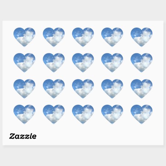 Cloud Sparkles Heart Sticker (Vel)
