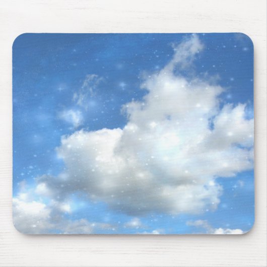 Cloud Sparkles Mousepad Muismat (Voorkant)