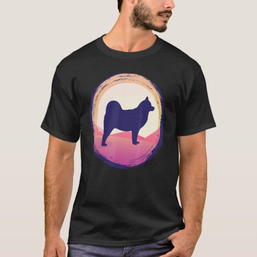 Cloud Spitz German Spitz Retro 29 T-shirt (Voorkant)