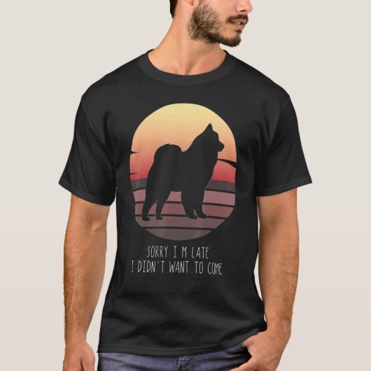 Cloud Spitz German Spitz Retro T-shirt (Voorkant)