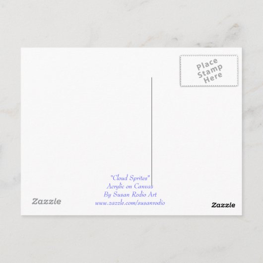 Cloud Sprites-Briefkaarten Briefkaart (Achterkant)