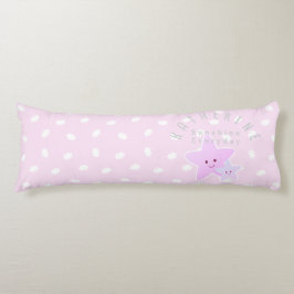 Cloud Stars Baby Pastel Pink Lichaamskussen