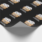 Cloud Storage Funny Weather Technology Pun Dark BG Cadeaupapier (Hoek)