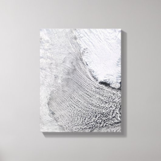 Cloud Streets in het Zee Labrador Canvas Afdruk (Voorkant)
