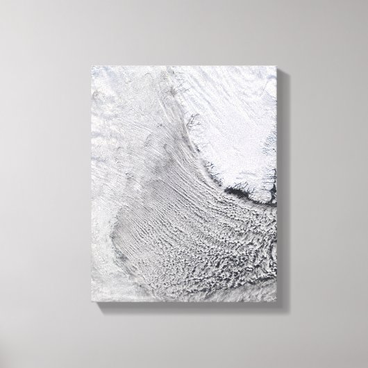 Cloud Streets in het Zee Labrador Canvas Afdruk (Voorkant)