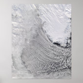 Cloud Streets in het Zee Labrador Poster (Voorkant)