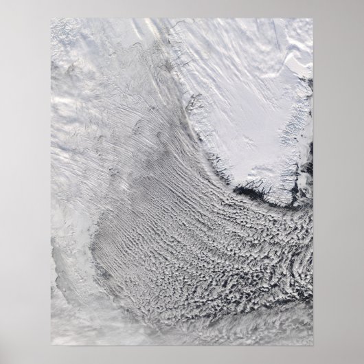 Cloud Streets in het Zee Labrador Poster (Voorkant)