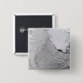Cloud Streets in het Zee Labrador Vierkante Button 5,1 Cm (Voorkant /achterkant)