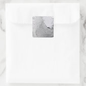 Cloud Streets in het Zee Labrador Vierkante Sticker (Tas)