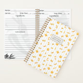 Cloud Stripe | Persoonlijke Pasta Vormen Receptenb Notitieboek (Binnen)
