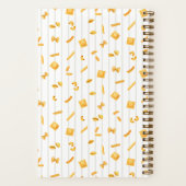 Cloud Stripe | Persoonlijke Pasta Vormen Receptenb Notitieboek (Achterkant)